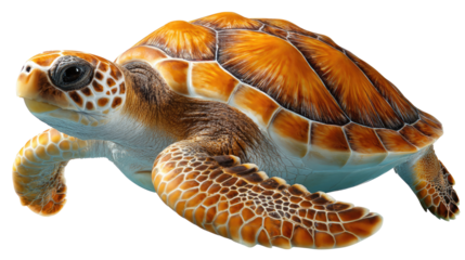 Majestic Sea Turtle: A captivating photograph showcases a solitary sea turtle, its intricate shell patterns a masterpiece of nature, gliding effortlessly.