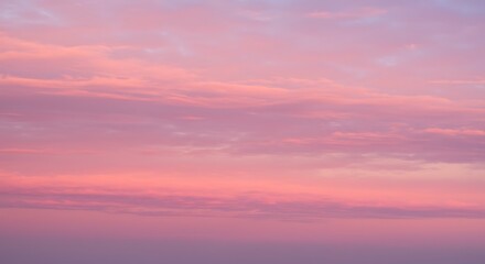 Pink and Purple Sunset Cloudscape.