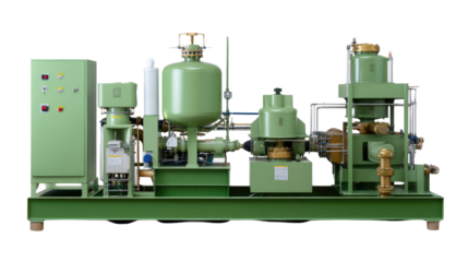 Industrial Machinery Close-Up: Detailed view of complex machinery in an industrial setting, showcasing its intricate design, advanced technology, and the precision engineering that drives innovation.