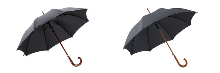 Set of a umbrella isolated on transparent background.