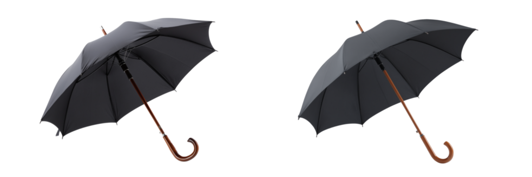 Set of a umbrella isolated on transparent background.