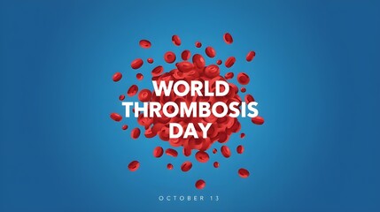 World Thrombosis Day vector design template good for celebration usage. World Thrombosis Day design. flat design.