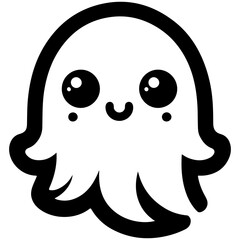 halloween ghost silhouette image vector