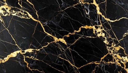 Abstract black and gold marble pattern