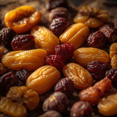 Assorted Dried Fruits Close-up