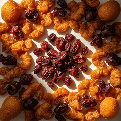 Assorted Dried Fruits Close-up