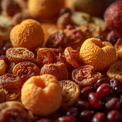 Assorted Dried Fruits Close-up