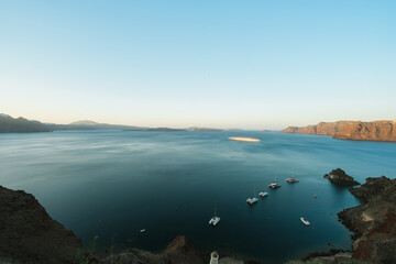 ギリシャのサントリーニ島の風景