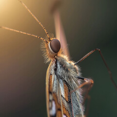 Profile view of a butterfly