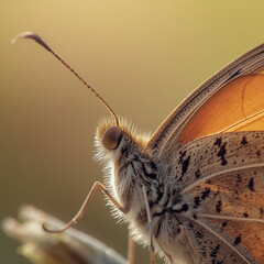 Profile view of a butterfly