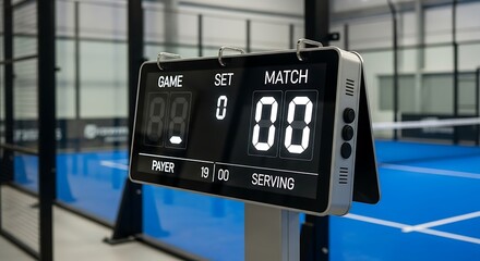 Padel Scoreboard Display.