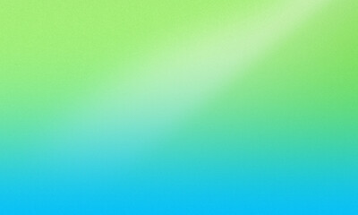 Green to Blue Gradient with Diagonal Light Beam on Grainy Background