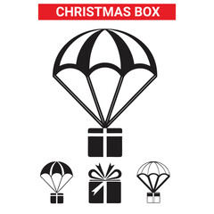 Christmas design elements silhouette vector bundle set collection, Cultural design,Black set of Christmas vector icons, 