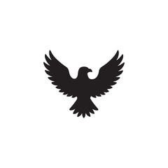 Obraz premium Flying Eagle Silhouette