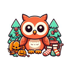 owl illustration design