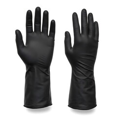 Obraz premium pair of gloves for student use, touchscreen compatible, isolated on white background