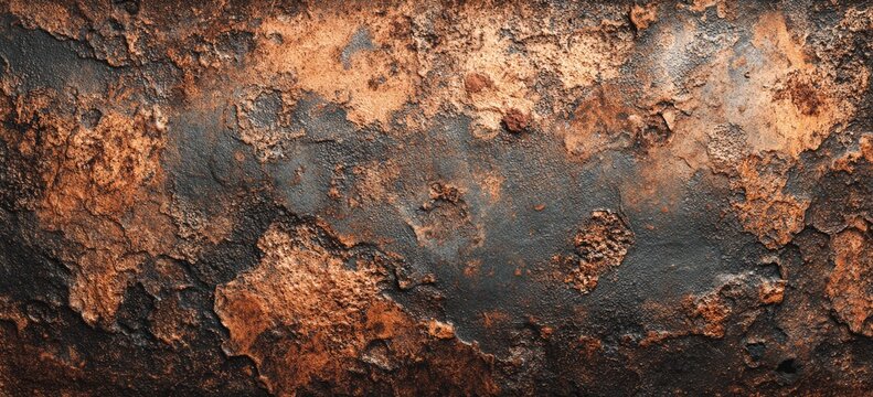 Textured rusty metal surface