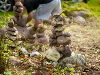 moving rocks for a garden design