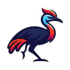 cassowary bird illustration design