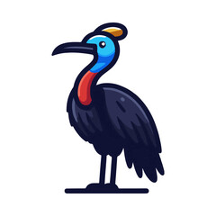 cassowary bird illustration design