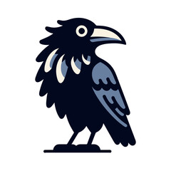 crow illustration design