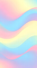 Soft pastel waves abstract background design.