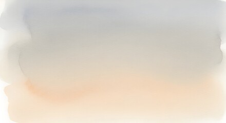 Soft watercolor wash gradient with subtle blend of blue and peach hues