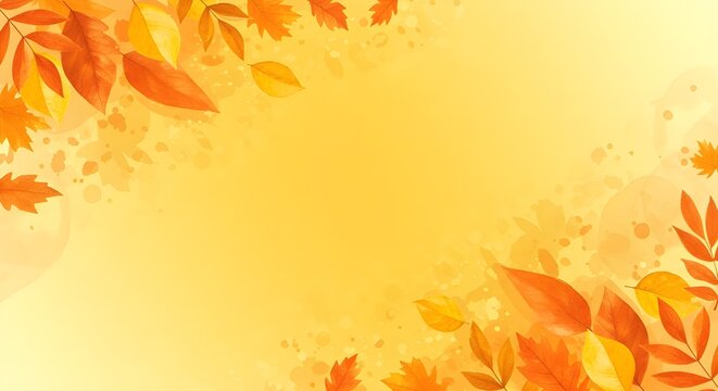 Arte de acuarela de oto&ntilde;o abstracto.