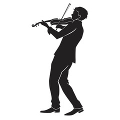 man playing violin