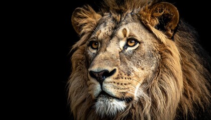 Fototapeta premium Close-up lion portrait