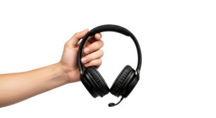 presenting premium wireless headphones immersive audio experience, crystalclear calls, effortless connectivity, isolated on transparent background