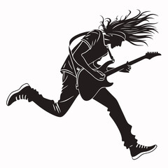 black and white vector illustration of a football player