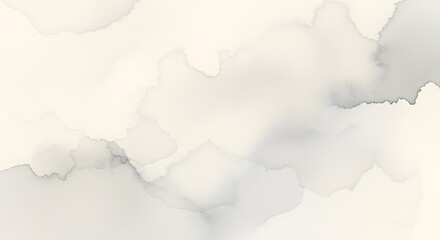 Obraz premium Soft watercolor washes and gradients in pale cream and grey tones abstract