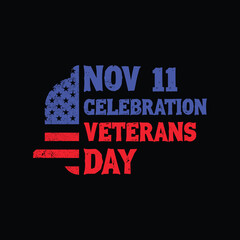 Nov 11 Veterans Day Patriotic Celebration Graphic Design