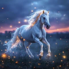 Naklejka premium Horse of a fairy tale