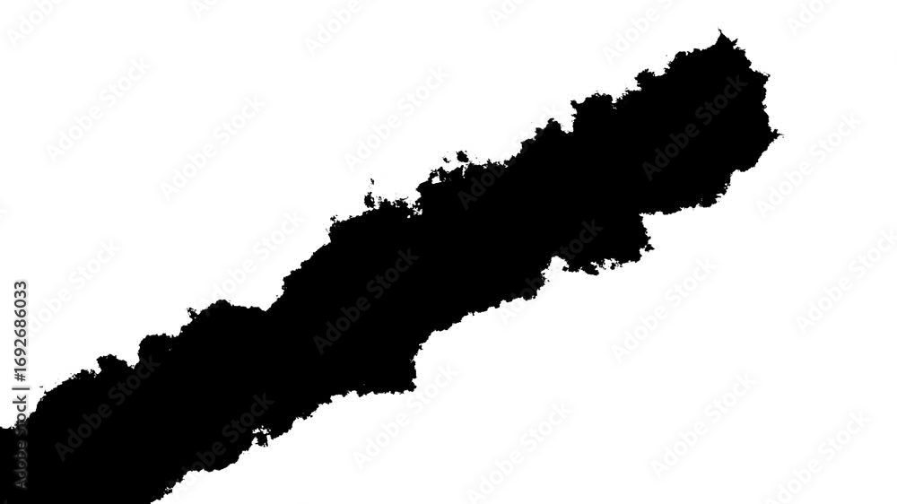 Aufkleber abstract shape overlay textured brush stroke graphic element dynamic paint splatter background isola