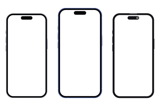 iPhone 16 Mockup, Brand New iPhone 16 Series Mockup, iPhone 16 Screen Template for Infographics Business Website Design, iOS 16 App in Transparent Png and Svg