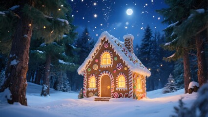 눈내린밤의마법과자집