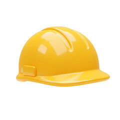 Yellow Hard Hat Illustration Safety Gear Head Protection Construction Concept