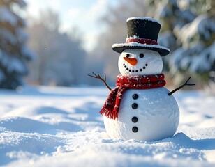 Fototapeta premium snowman image