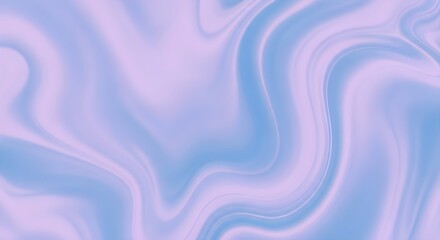 Smooth flowing organic abstract gradient waves of soft pastel blue and pink hues
