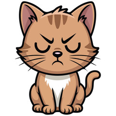 Aggressive cat illustration ideal for commercial use and entertainment media