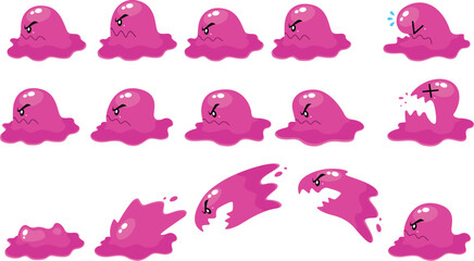 Jelly Monster Game Sprite Sheets