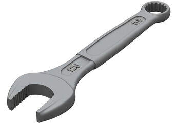 Obraz premium Combination wrench isolated on white background