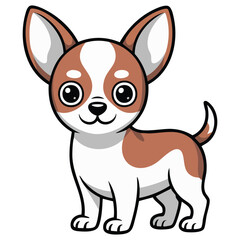 Cut dog vector icon silhouette isolated vector illustration on white background