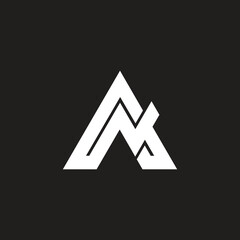 Letter NA unique branding vector art monogram.