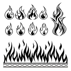 vector illustration of a set