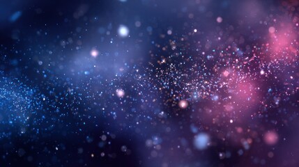 Obraz premium Mesmerizing cosmic nebula with glowing stardust and distant galaxies, evoking wonder and exploration.