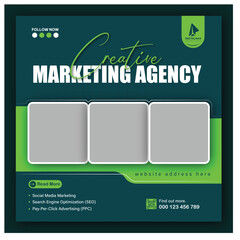 Digital marketing agency and corporate social media post template