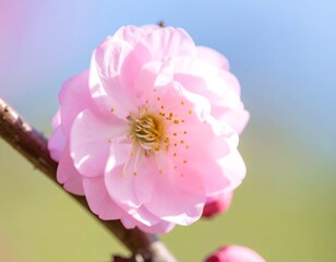 Close-up of a delicate pink blossom